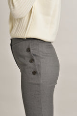 GALINA STRAIGHT WOOL TROUSERS