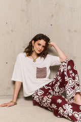 KATHARINA CROCHET POCKET T-SHIRT