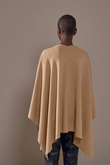 MOCHA KNITTED CAPE