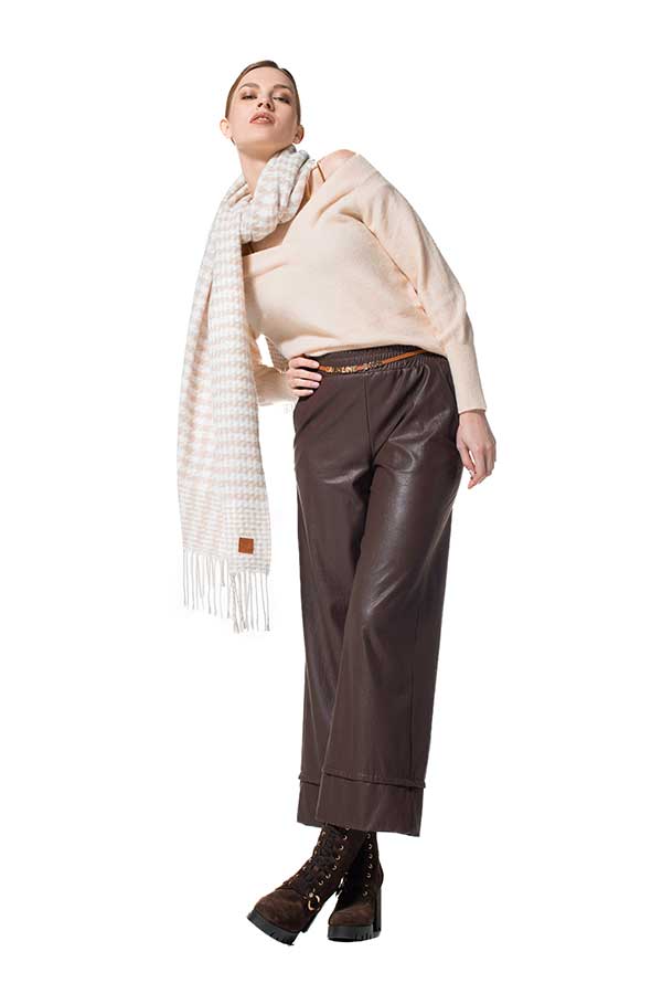 TWO TONE BEIGE SCARF