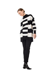 STRIPED TUNIC PULLOVER