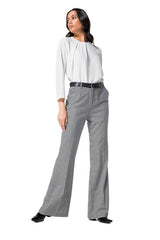 HOUNDSTOOTH BOOTCUT TROUSERS