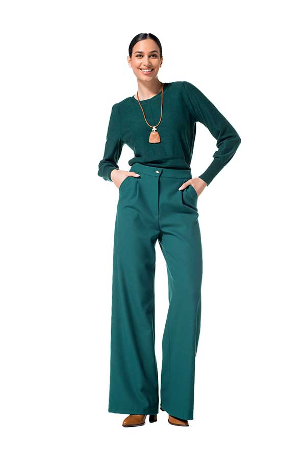 EMERALD STRAIGHT TROUSERS