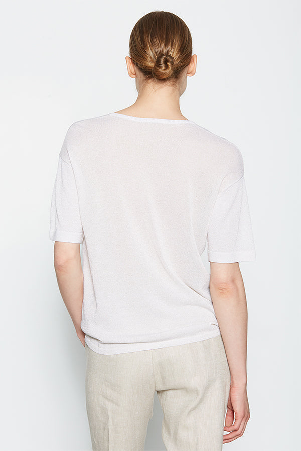 LUREX CRUDE V-NECK SWEATER
