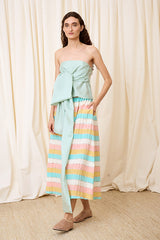 LIGHT BLUE BOW TOP