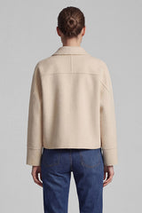 SHIRT COLLAR SHORT JACKET