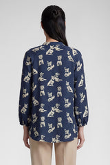 DOG PRINT BLOUSE