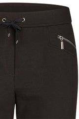 BLACK DRAWSTRING TROUSERS