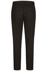 BLACK ZIPPED POCKETS DRAWSTRING BASIC TROUSER