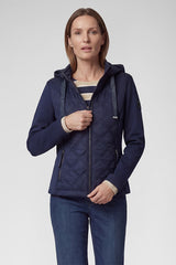 STAND-UP COLLAR QUILTED JACKET