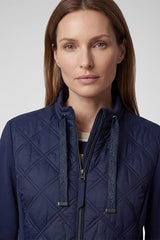 STAND-UP COLLAR QUILTED JACKET
