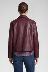 LEATHER LOOK SHORT JACKET
