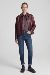 LEATHER LOOK SHORT JACKET