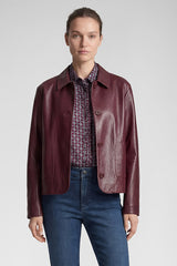 LEATHER LOOK SHORT JACKET