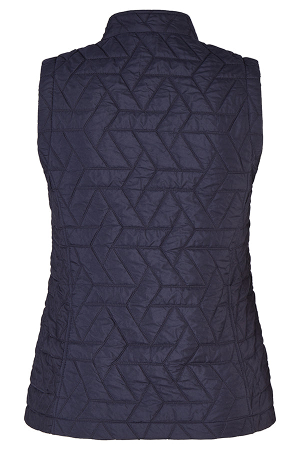 NAVY ZIPPED VEST