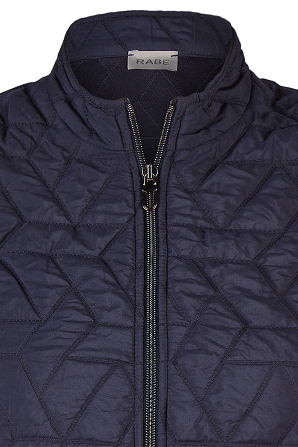 NAVY ZIPPED VEST