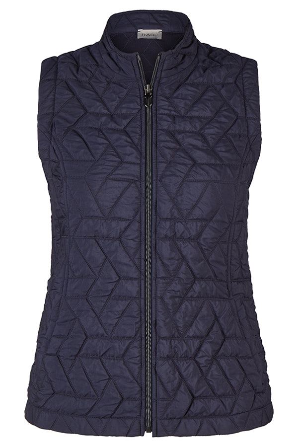 NAVY ZIPPED VEST