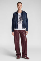 HEART EMBROIDERY DENIM JACKET