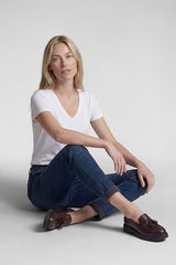 DARK BLUE RELAXED-FIT JEANS