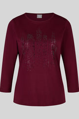 STONE MOTIF SHIRT