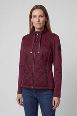 MATERIAL MIX QUILTED JACKET