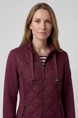 MATERIAL MIX QUILTED JACKET