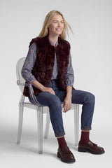 SLEEVELESS FAKE FUR VEST