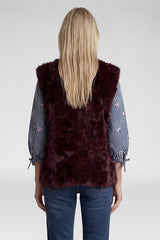 SLEEVELESS FAKE FUR VEST