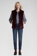 SLEEVELESS FAKE FUR VEST