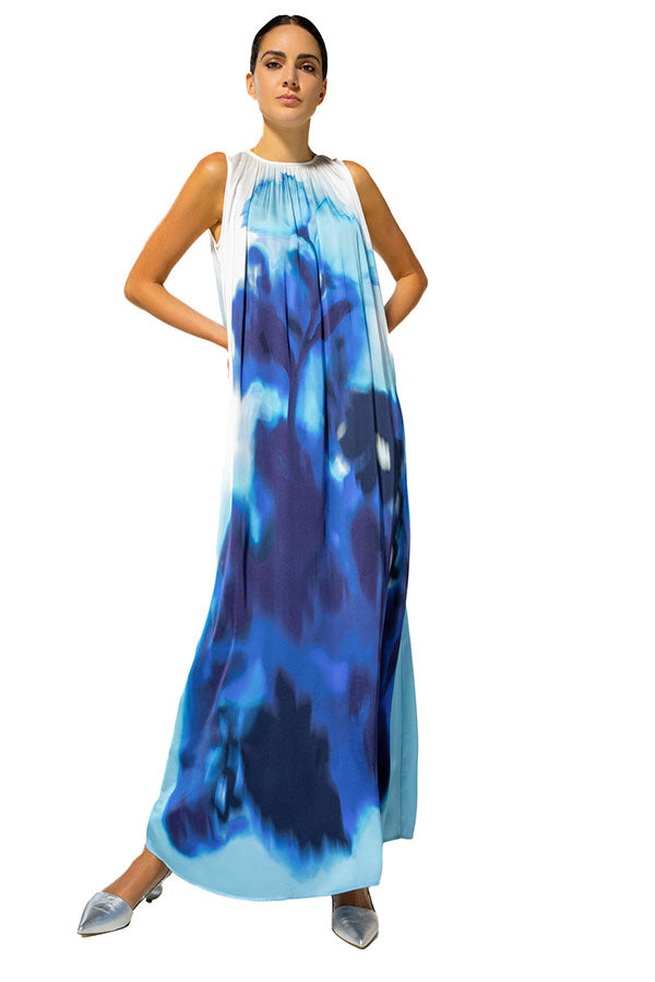 FLORAL PRINT LOOSE MAXI DRESS