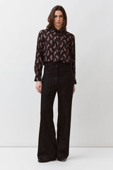 BLACK CLASSIC PRINTED SHIRT