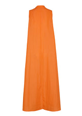 TANGERINE LOOSE MIDI DRESS