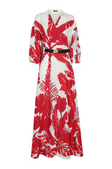 BOTANICAL PRINT MAXI DRESS