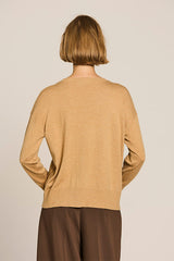 SAND HOTFIX DETAIL KNITTED JUMPER