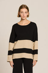 BLACK MILANO KNIT TUNIC SWEATER