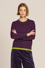 PLAIN KNIT TWO-TONE JERSEY