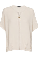 NATURAL FINE KNIT LOOSE CARDIGAN
