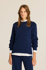 BLUE CONTRAST TRIM JUMPER