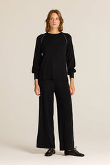 BLACK CONTRAST TRIM JUMPER