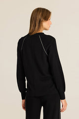 BLACK CONTRAST TRIM JUMPER