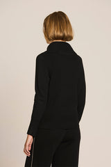 BLACK MILANO-KNIT TURTLENECK SWEATER