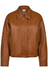 LEATHER LOOK SHORT JACKET