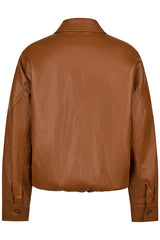 LEATHER LOOK SHORT JACKET