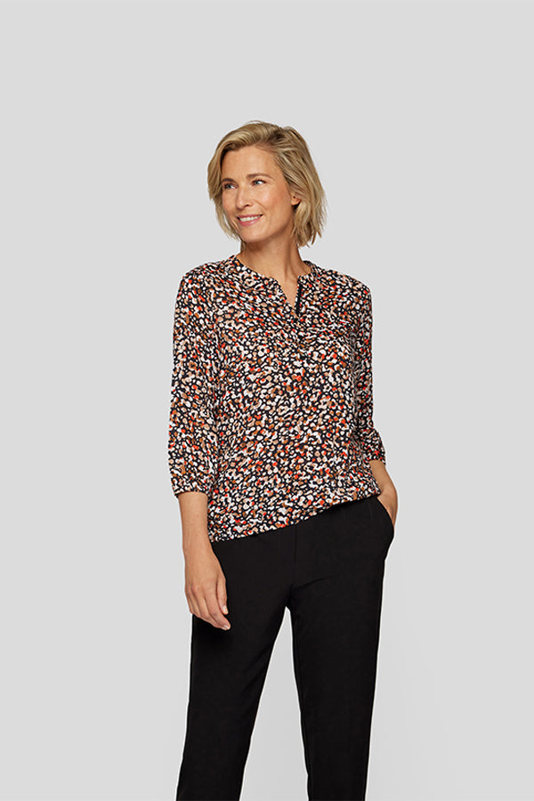 ABSTRACT PRINT BLOUSE