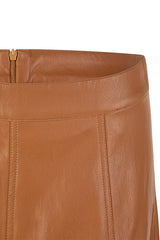 LEATHER-LOOK SKIRT