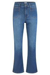 DECORATIVE STITCHING BOOTCUT JEANS