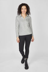 SILVER LONG SLEEVE SHIRT