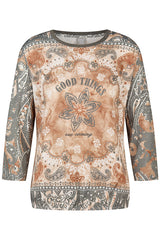 PAISLEY PRINT T-SHIRT