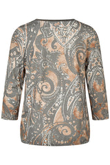 PAISLEY PRINT T-SHIRT
