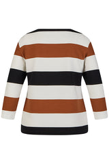 STRIPED "INSPIRED" T-SHIRT